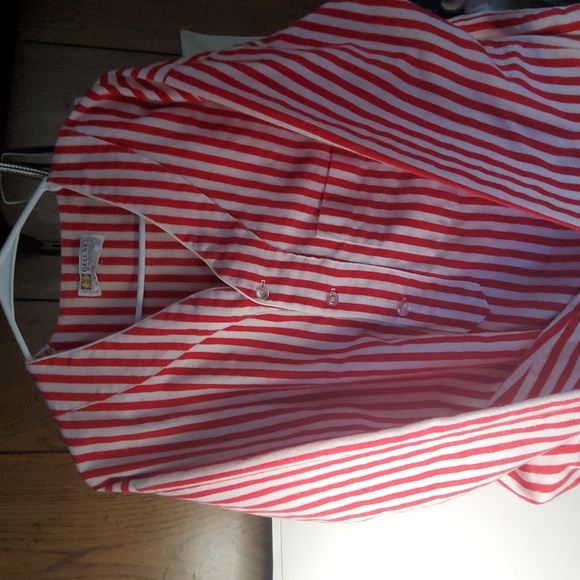 Vintage Montgomery Ward Red&white Sleep Shirt - Picture 4 of 4